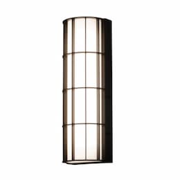 28W Broadway Outdoor Wall Sconce, 120V-277V, Selectable CCT, Bronze