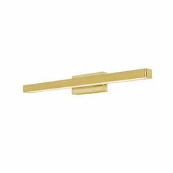 24-in 25W Brock Vanity, 1200 lm, 120V-277V, Selectable CCT, Brass