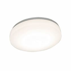 35W LED Cirrus Flush Mount w/ Backup, 120V, Selectable CCT, White