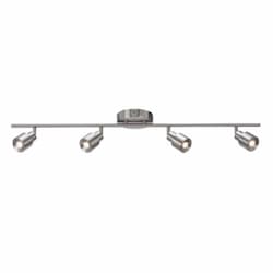 26W LED Chappelle Fixed Rail Light, 4-Light, 120V, 3000K, Satin Nickel