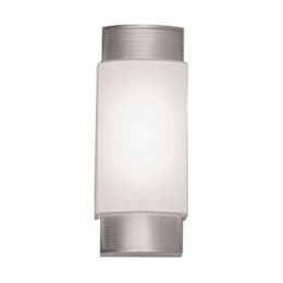 9W LED Charlotte Wall Sconce, 120V-277V, Selectable CCT, Nickel