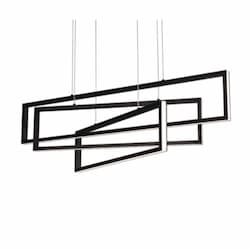 34W LED Cole Pendant Light, 3900 lm, 120V, 3000K, Black