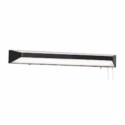 36-in 58W Cory Overbed Light, 4100 lm, 120V, CCT Select, Black
