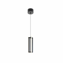 12-in 15W Cass Pendant, 990 lm, 120V, 3000K, Black