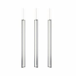 48-in 120W Cass Pendant, Linear, 3-Light, 8250 lm, 120V, 3000K, Nickel