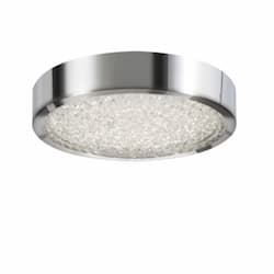 23W LED Diamonds Flush Mount, 2500 lm, 120V, 3000K, Polished Chrome