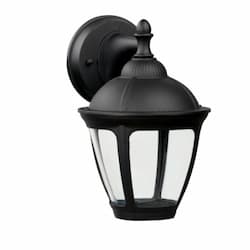 6W LED Dawson Outdoor Wall Sconce w/ Photocell, 120V, 3000K, Black