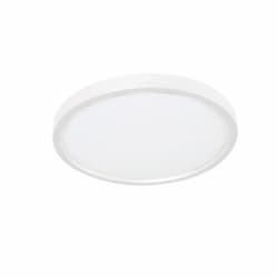 22W LED Edge Flush Mount, Round, 1650 lm, 120V, 3000K, White