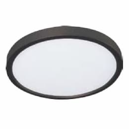 12-in 22W LED Disc Light 1650 lm, 120V, Selectable CCT, Black