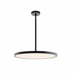 24-in 40W Edge Pendant Light, 3379 lm, 120V-277V, CCT Select, Black