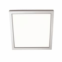 10W LED Edge Flush Mount, Square, 750 lm, 120V, 3000K, Satin Nickel