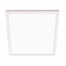 15W LED Edge Flush Mount, Square, 1125 lm, 120V, 3000K, White