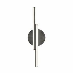 17-in 15W Ella Wall Sconce, 1100 lm, 120V, 3000K, Black