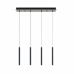 36W Eli Pendant, Linear, 4-Light, 2000 lm, 120V-277V, 3000K, Black