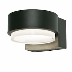 19W LED Elm Outdoor Wall Sconce, 120V-277V, Selectable CCT, Black