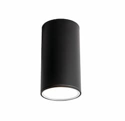 8-in 12W Everly Outdoor Ceiling Light, 120V-277V, Selectable CCT, BLK