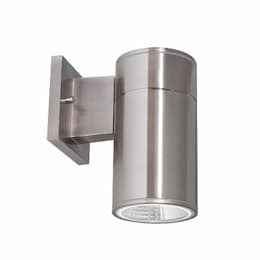 8-in 12W Everly Outdoor Sconce, 1000 lm, 120V-277V, CCT Select, Nickel