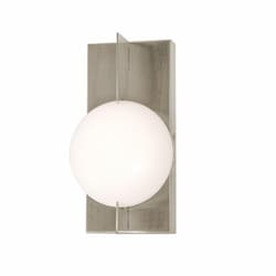 10-in 7W Gates Wall Sconce, 356 lm, 120V, 3000K, Nickel