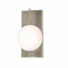 10-in 7W Gates Wall Sconce, 356 lm, 120V, 3000K, Nickel