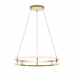 32-in 60W Gemini Pendant, 3000 lm, 120V-277V, CCT Select, Gold