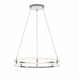 32-in 60W Gemini Pendant, 3000 lm, 120V-277V, CCT Select, Nickel