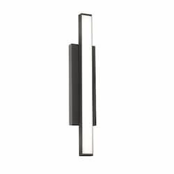 24-in 29W Gale Outdoor Sconce, 1663 lm, 120V-277V, 3000K, Black