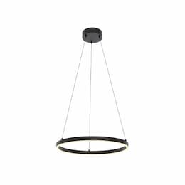 24-in 30W Glo Pendant Light, 1400 lm, 120V, 3000K, Black