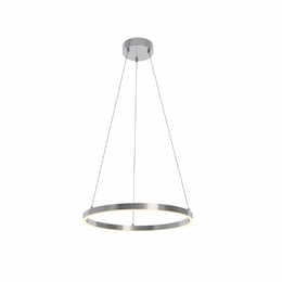 24-in 30W Glo Pendant Light, 1400 lm, 120V, 3000K, Nickel