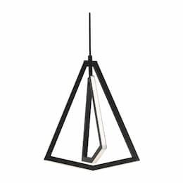 15-in 20W Gianna Pendant Light, 1000 lm, 120V, 3000K, Black