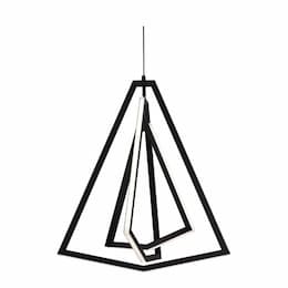 27-in 36W Gianna Pendant Light, 1620 lm, 120V, 3000K, Black