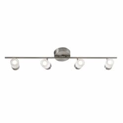 26W LED Gramercy Fixed Rail Light, 4-Light, 120V, 3000K, Satin Nickel