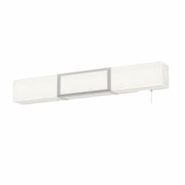 50W LED Holly Overbed Light, 5000 lm, 120V, 3000K, Satin Nickel/White