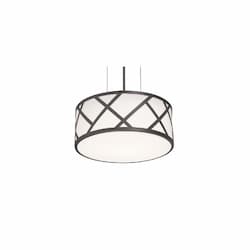 13-in 17W Haven Pendant Light, 946 lm, 120V-277V, CCT Select, Black