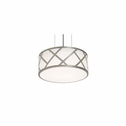 13-in 25W Haven Pendant Light, 2-Light, E26, 120V, Nickel