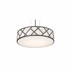 17-in 29W Haven Pendant Light, 1600 lm, 120V-277V, CCT Select, Black