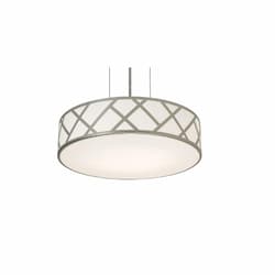 17-in 25W Haven Pendant Light, 3-Light, E26, 120V, Nickel