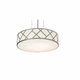 17-in 25W Haven Pendant Light, 3-Light, E26, 120V, Nickel