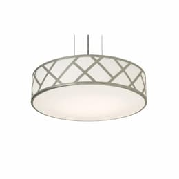 21-in 25W Haven Pendant Light, 3-Light, E26, 120V, Nickel