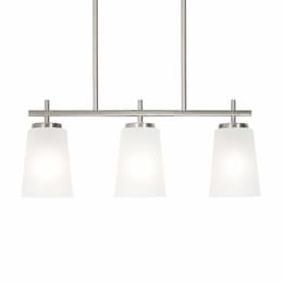 23-in 60W Joanna Pendant Light, 3-Light, E26, 120V, Nickel