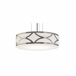 20-in 25W Lake Pendant Light, 3-Light, E26, 120V, Nickel