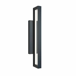 AFX 24-in 25W Liam Outdoor Sconce, 875 lm, 120V-277V, CCT Select, Black