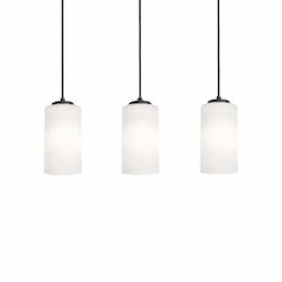 36-in 60W Leo Pendant Light, Linear, 3-Light, E26, 120V, Black