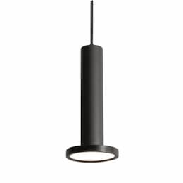 12W LED Luna Pendant Light, 1200 lm, 120V, 3000K, Black