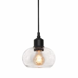 7-in 60W Laney Pendant Light, 1-Light, E26, 120V, Black