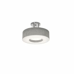 12-in 25W Montclair Semi Flush Mount, 2-Light, E26, 120V, Gray