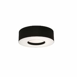 15-in 25W Montclair Flush Mount, 3-Light, E26, 120V, Black