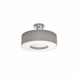 15-in 25W Montclair Semi Flush Mount, 3-Light, E26, 120V, Gray