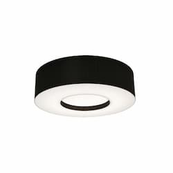 19-in 25W Montclair Flush Mount, 3-Light, E26, 120V, Black