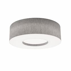 24-in 42W Montclair Flush Mount, 3200 lm, 120V-277V, CCT Select, Gray