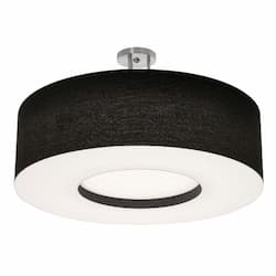 30-in 60W Montclair Semi Flush Mount, 120V-277V, CCT Select, Black